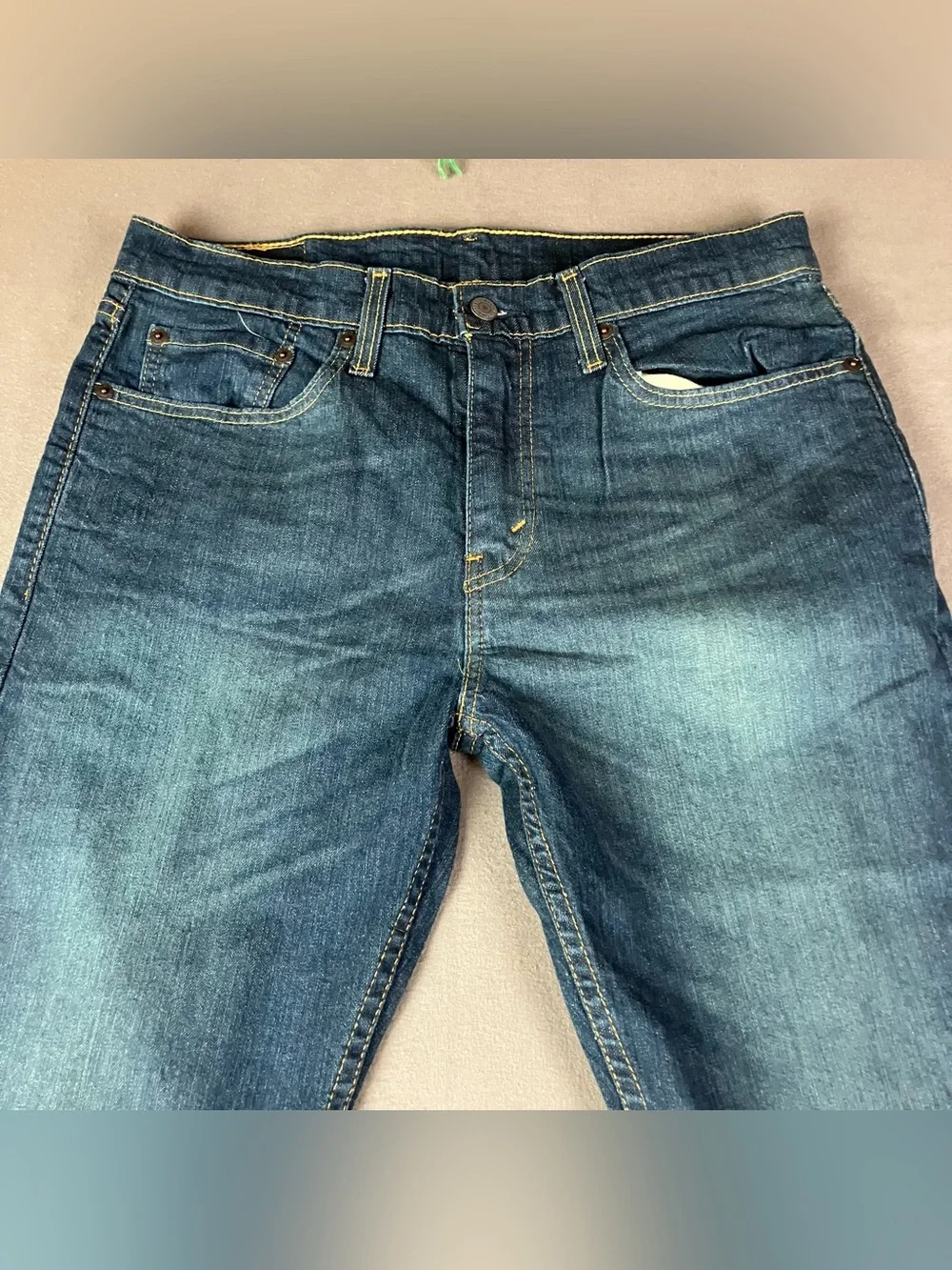 Levis 502 Straight Jeans Men’s Size 32x34 Blue Denim Pants Zip Fly